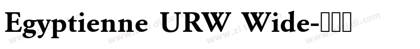 Egyptienne URW Wide字体转换